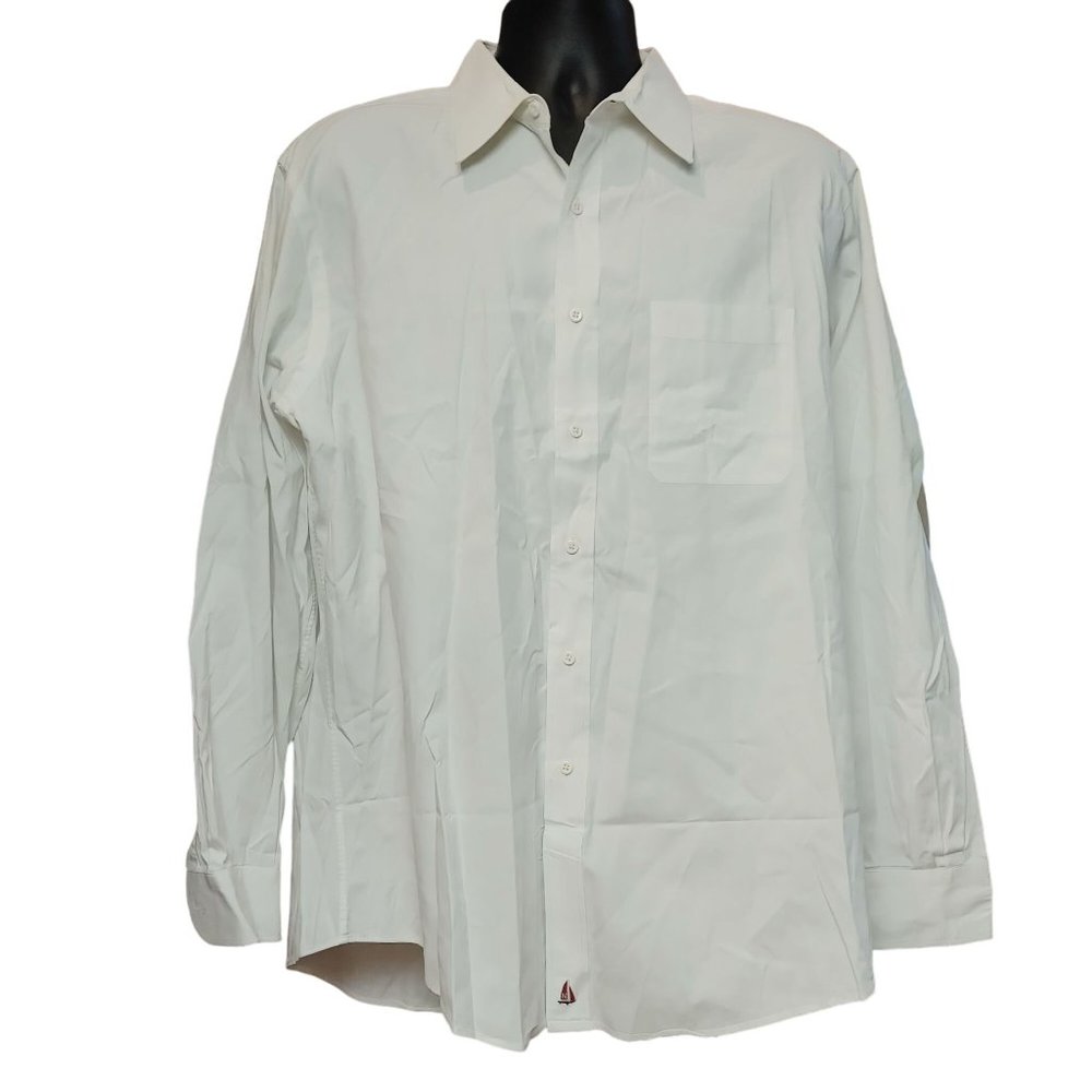 Nordstrom Classic Women's White Button Down 2x2 Pinpoint Top 17-35
